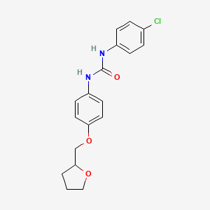 N-(4-chlorophenyl)-N'-[4-(tetrahydro-2-furanylmethoxy)phenyl]urea