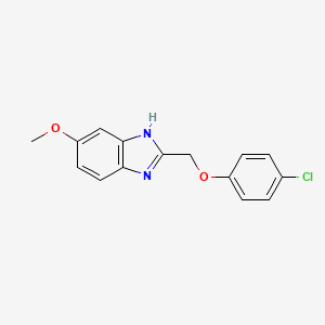 2-[(4-CHLOROPHENOXY)METHYL]-5-METHOXY-1H-1,3-BENZODIAZOLE