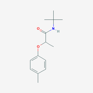 molecular formula C14H21NO2 B4503006 N-(tert-butyl)-2-(4-methylphenoxy)propanamide 