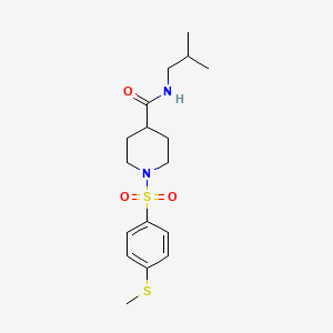 N-isobutyl-1-{[4-(methylthio)phenyl]sulfonyl}-4-piperidinecarboxamide