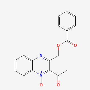 molecular formula C18H14N2O4 B4503025 (3-乙酰基-4-氧代-2-喹喔啉基)甲基苯甲酸酯 