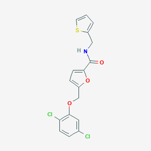 5-[(2,5-dichlorophenoxy)methyl]-N-(thiophen-2-ylmethyl)furan-2-carboxamide