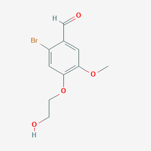 2-Bromo-4-(2-hydroxyethoxy)-5-methoxybenzaldehyde
