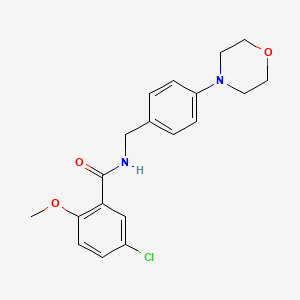 molecular formula C19H21ClN2O3 B4503098 5-chloro-2-methoxy-N-[4-(4-morpholinyl)benzyl]benzamide 