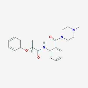 N-{2-[(4-methyl-1-piperazinyl)carbonyl]phenyl}-2-phenoxypropanamide