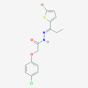 N'-[1-(5-bromo-2-thienyl)propylidene]-2-(4-chlorophenoxy)acetohydrazide