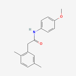 molecular formula C17H19NO2 B4503147 2-(2,5-dimethylphenyl)-N-(4-methoxyphenyl)acetamide 