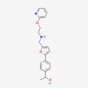 1-{4-[5-({[2-(2-pyridinyloxy)ethyl]amino}methyl)-2-furyl]phenyl}ethanol