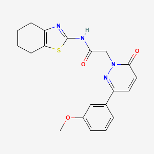 2-(3-(3-methoxyphenyl)-6-oxopyridazin-1(6H)-yl)-N-(4,5,6,7-tetrahydrobenzo[d]thiazol-2-yl)acetamide