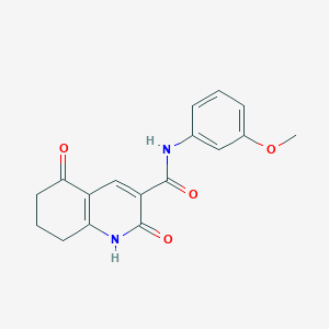 molecular formula C17H16N2O4 B4503223 N-(3-methoxyphenyl)-2,5-dioxo-1,2,5,6,7,8-hexahydroquinoline-3-carboxamide 