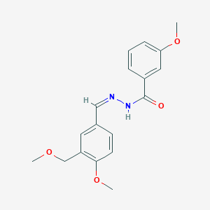 3-methoxy-N'-[4-methoxy-3-(methoxymethyl)benzylidene]benzohydrazide