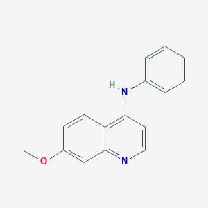 molecular formula C16H14N2O B4503261 7-methoxy-N-phenylquinolin-4-amine 