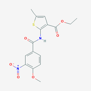 Ethyl 2-({3-nitro-4-methoxybenzoyl}amino)-5-methyl-3-thiophenecarboxylate