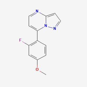 7-(2-fluoro-4-methoxyphenyl)pyrazolo[1,5-a]pyrimidine