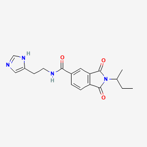 2-(butan-2-yl)-N-[2-(1H-imidazol-4-yl)ethyl]-1,3-dioxo-2,3-dihydro-1H-isoindole-5-carboxamide