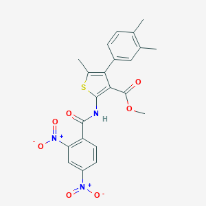 Methyl 2-({2,4-dinitrobenzoyl}amino)-4-(3,4-dimethylphenyl)-5-methyl-3-thiophenecarboxylate