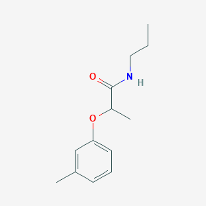 molecular formula C13H19NO2 B4503314 2-(3-甲基苯氧基)-N-丙基丙酰胺 