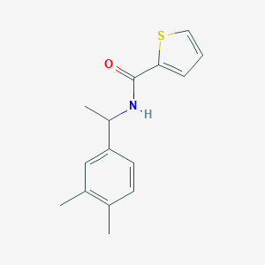 molecular formula C15H17NOS B450333 N-[1-(3,4-dimethylphenyl)ethyl]thiophene-2-carboxamide 