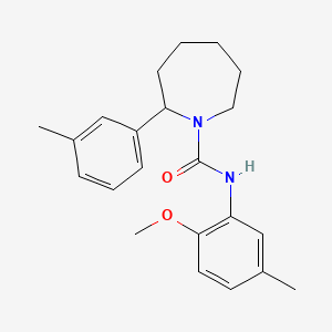 N-(2-methoxy-5-methylphenyl)-2-(3-methylphenyl)azepane-1-carboxamide