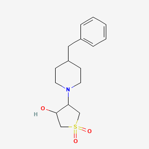 molecular formula C16H23NO3S B4503355 4-(4-Benzylpiperidin-1-yl)tetrahydrothiophene-3-ol 1,1-dioxide 