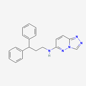 molecular formula C20H19N5 B4503363 N-(3,3-diphenylpropyl)[1,2,4]triazolo[4,3-b]pyridazin-6-amine 