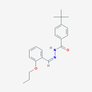 molecular formula C21H26N2O2 B450337 4-tert-butyl-N'-(2-propoxybenzylidene)benzohydrazide 