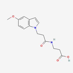 N-[3-(5-methoxy-1H-indol-1-yl)propanoyl]-beta-alanine