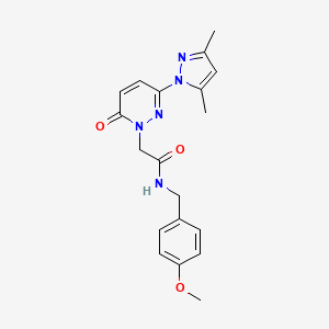 2-(3-(3,5-dimethyl-1H-pyrazol-1-yl)-6-oxopyridazin-1(6H)-yl)-N-(4-methoxybenzyl)acetamide