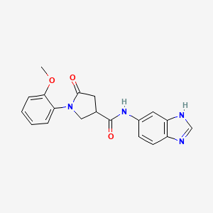 N-(1H-benzimidazol-5-yl)-1-(2-methoxyphenyl)-5-oxopyrrolidine-3-carboxamide