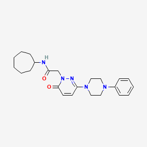 N-cycloheptyl-2-[6-oxo-3-(4-phenylpiperazin-1-yl)pyridazin-1(6H)-yl]acetamide