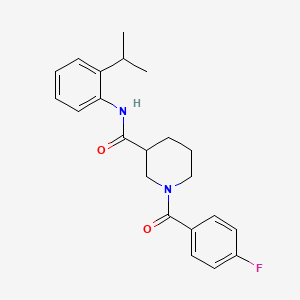 1-(4-fluorobenzoyl)-N-(2-isopropylphenyl)-3-piperidinecarboxamide