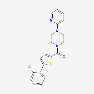 1-{[5-(2-chlorophenyl)-2-thienyl]carbonyl}-4-(2-pyridinyl)piperazine