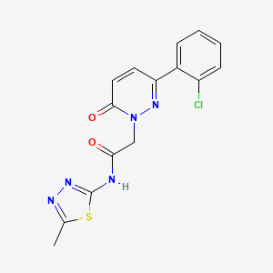 2-[3-(2-chlorophenyl)-6-oxopyridazin-1(6H)-yl]-N-[(2E)-5-methyl-1,3,4-thiadiazol-2(3H)-ylidene]acetamide