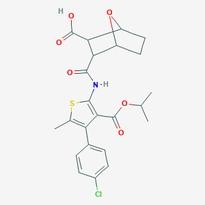 3-({[4-(4-Chlorophenyl)-3-(isopropoxycarbonyl)-5-methyl-2-thienyl]amino}carbonyl)-7-oxabicyclo[2.2.1]heptane-2-carboxylic acid