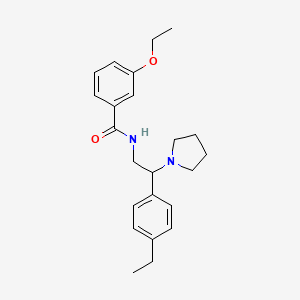 3-ethoxy-N-[2-(4-ethylphenyl)-2-(1-pyrrolidinyl)ethyl]benzamide