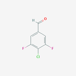 molecular formula C7H3ClF2O B045035 4-氯-3,5-二氟苯甲醛 CAS No. 1160573-20-5