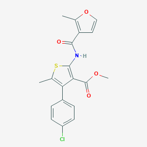 Methyl 4-(4-chlorophenyl)-5-methyl-2-[(2-methyl-3-furoyl)amino]thiophene-3-carboxylate
