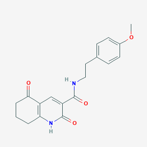 molecular formula C19H20N2O4 B4503538 2-hydroxy-N-[2-(4-methoxyphenyl)ethyl]-5-oxo-5,6,7,8-tetrahydroquinoline-3-carboxamide 