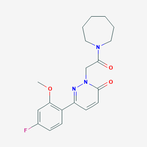 2-[2-(azepan-1-yl)-2-oxoethyl]-6-(4-fluoro-2-methoxyphenyl)pyridazin-3(2H)-one