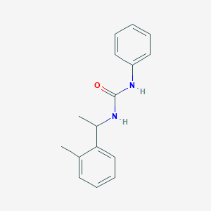 molecular formula C16H18N2O B4503577 N-[1-(2-methylphenyl)ethyl]-N'-phenylurea 