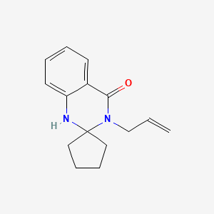 molecular formula C15H18N2O B4503591 3'-allyl-1'H-spiro[cyclopentane-1,2'-quinazolin]-4'(3'H)-one 