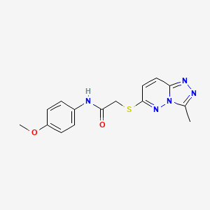 N-(4-methoxyphenyl)-2-[(3-methyl[1,2,4]triazolo[4,3-b]pyridazin-6-yl)sulfanyl]acetamide