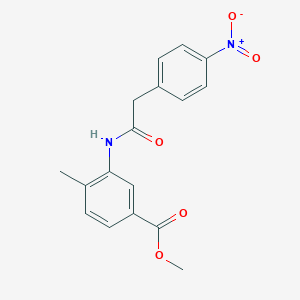 Methyl 3-[({4-nitrophenyl}acetyl)amino]-4-methylbenzoate