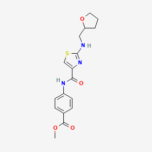 methyl 4-[({2-[(tetrahydro-2-furanylmethyl)amino]-1,3-thiazol-4-yl}carbonyl)amino]benzoate