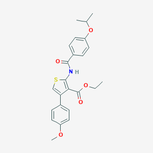 Ethyl 2-[(4-isopropoxybenzoyl)amino]-4-(4-methoxyphenyl)-3-thiophenecarboxylate