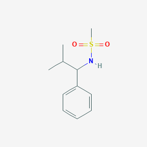 molecular formula C11H17NO2S B4503686 N-(2-methyl-1-phenylpropyl)methanesulfonamide 