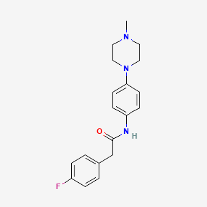 2-(4-fluorophenyl)-N-[4-(4-methylpiperazin-1-yl)phenyl]acetamide