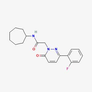 N-cycloheptyl-2-[3-(2-fluorophenyl)-6-oxo-1(6H)-pyridazinyl]acetamide