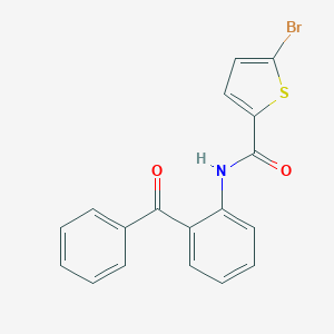 molecular formula C18H12BrNO2S B450372 N-(2-benzoylphenyl)-5-bromo-2-thiophenecarboxamide 