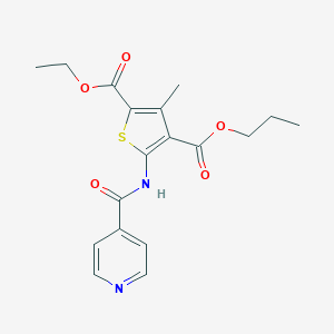 2-Ethyl 4-propyl 5-(isonicotinoylamino)-3-methyl-2,4-thiophenedicarboxylate